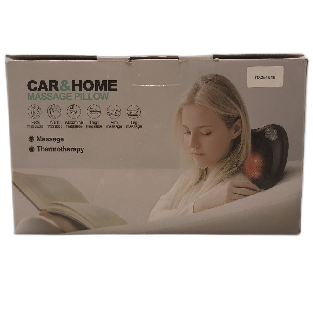 Car & Home Massage Pillow for Massage & Thermotherapy Relief & Relaxation NEW