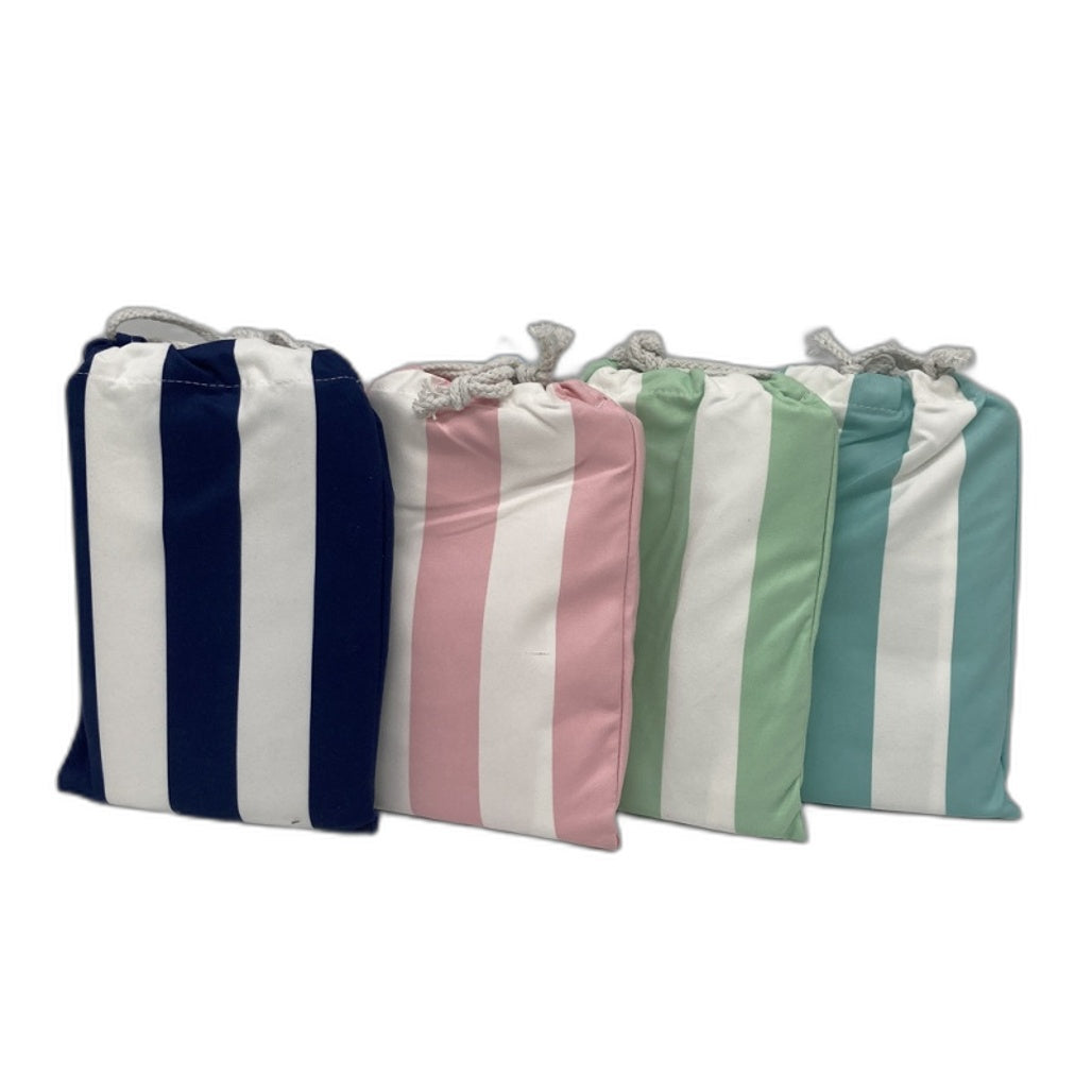 Brighton Road 4Pck Sand Free Lightweight Microfibre Beach Towel In Carry Bag NEW