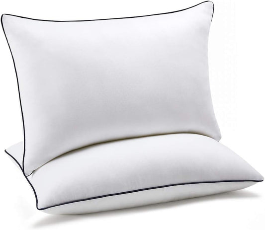 Coolzon 2 Pack White Down Alternative Standard Bed Pillow Pack NEW