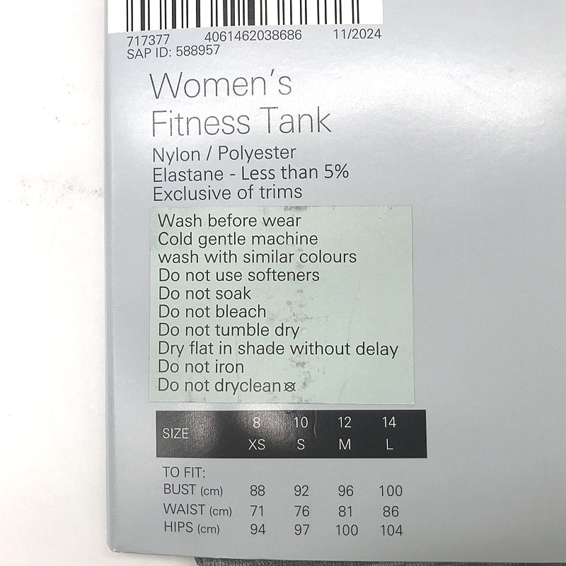 Crane Performance Women's Seamless Moisture Regulating Fitness Tank NEW