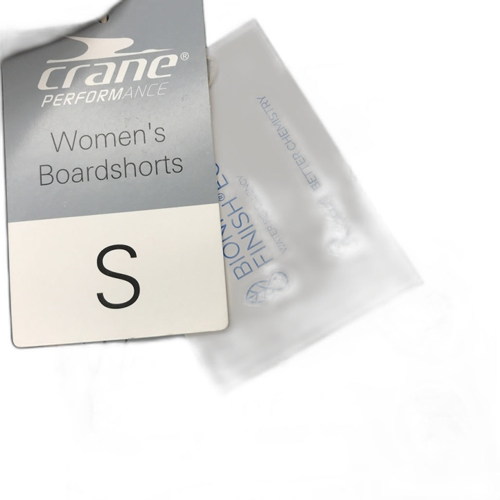 Crane Performance Women's Black Water Repellent Boardshorts Size Small NEW