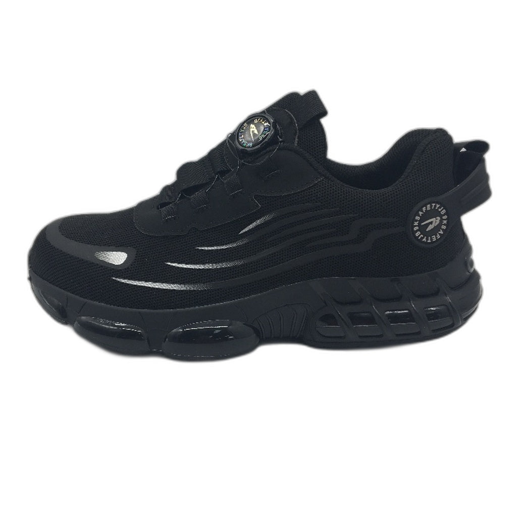 9ksafetyjb Safety Steel Toe Black Dial Lace Work Trainers Unisex Size EU 44 DEMO