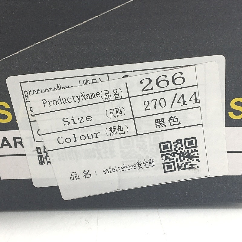 9ksafetyjb Safety Steel Toe Black Dial Lace Work Trainers Unisex Size EU 44 DEMO