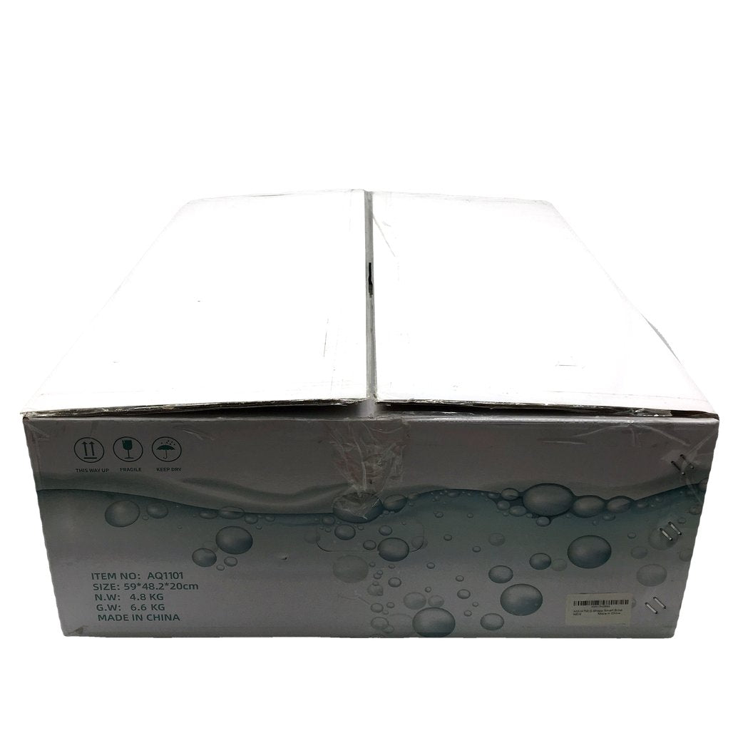 Aquatiz AQ1101 D-Shaped Remote Controlled Smart Bidet White Toilet Seat NEW