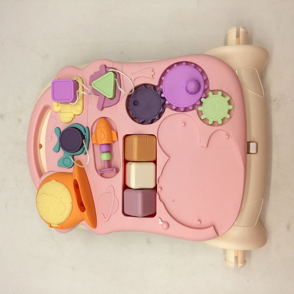 Cute Stone 2-in-1 Pink Multifunctional Baby Walker & Activity Table DEMO