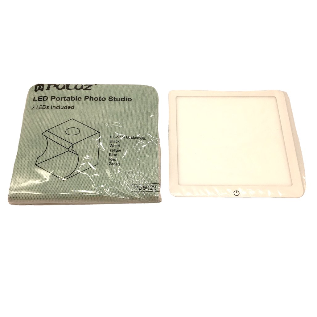 Puluz Remove Background Photography Studio Tent Box & Shadowless Light Kit NEW