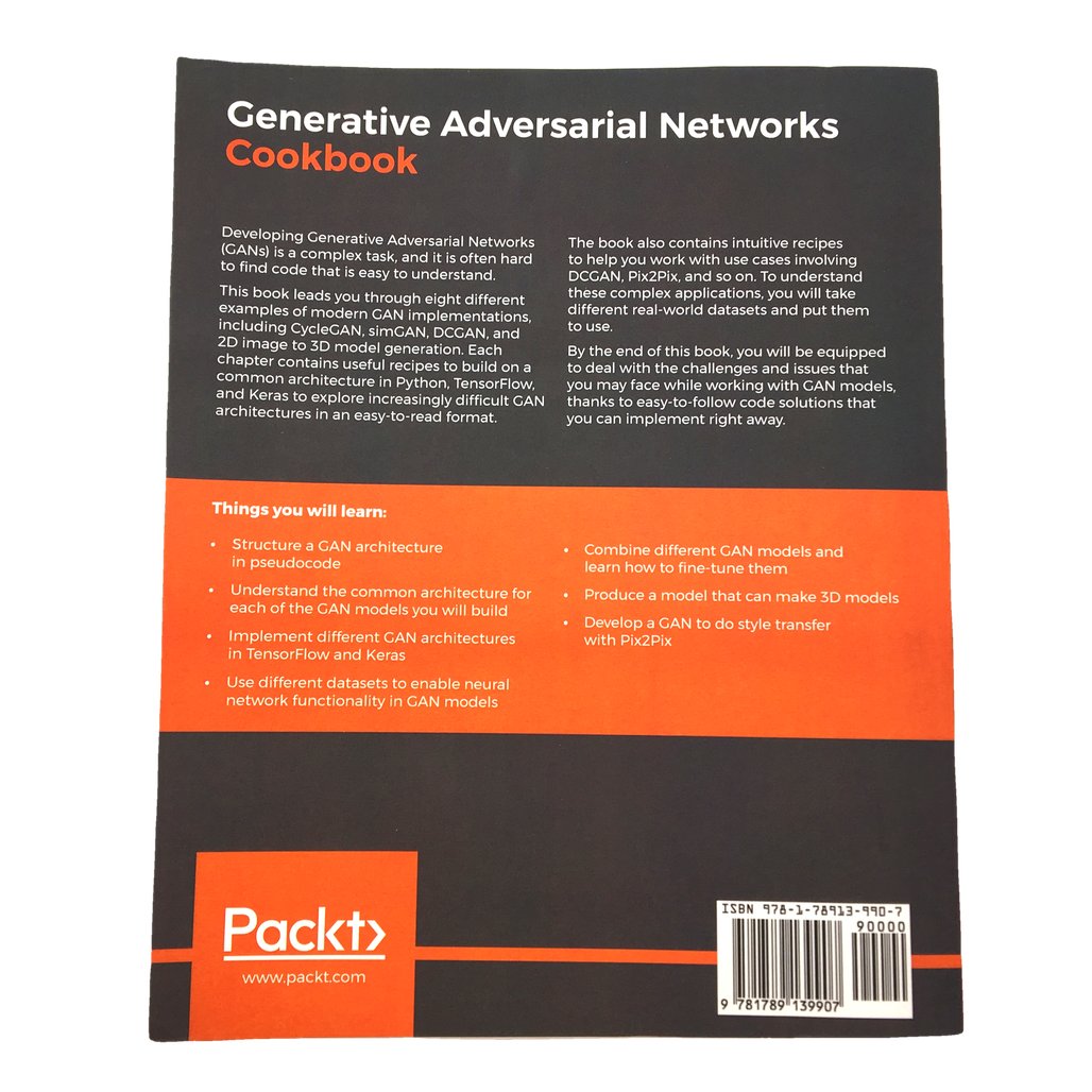 Generative Adversarial Networks Cookbook by Josh Kalin NEW