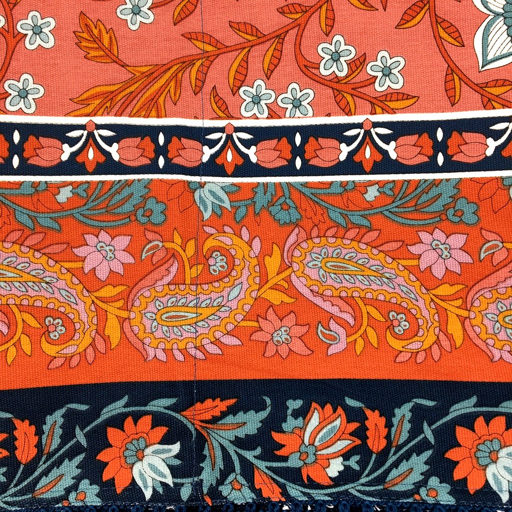 Kirkton House 1.5mx1.5m Outdoor Eclectic Boho Cotton Picnic Rug NEW