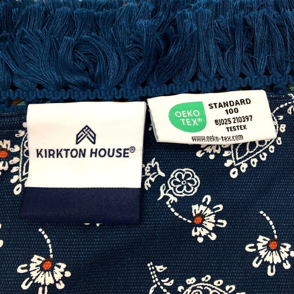 Kirkton House 1.5mx1.5m Outdoor Eclectic Boho Cotton Picnic Rug NEW