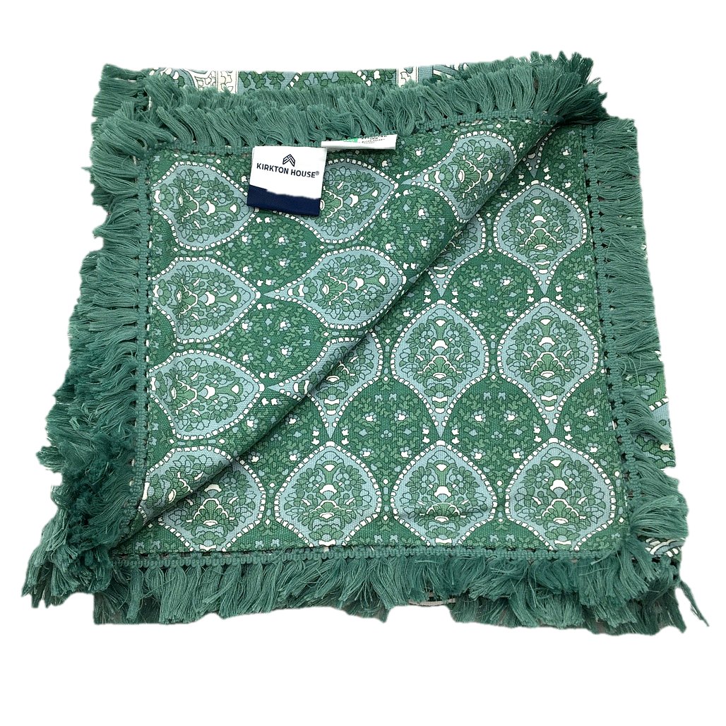 Kirkton House 1.5mx1.5m Outdoor Eclectic Boho Cotton Picnic Rug NEW