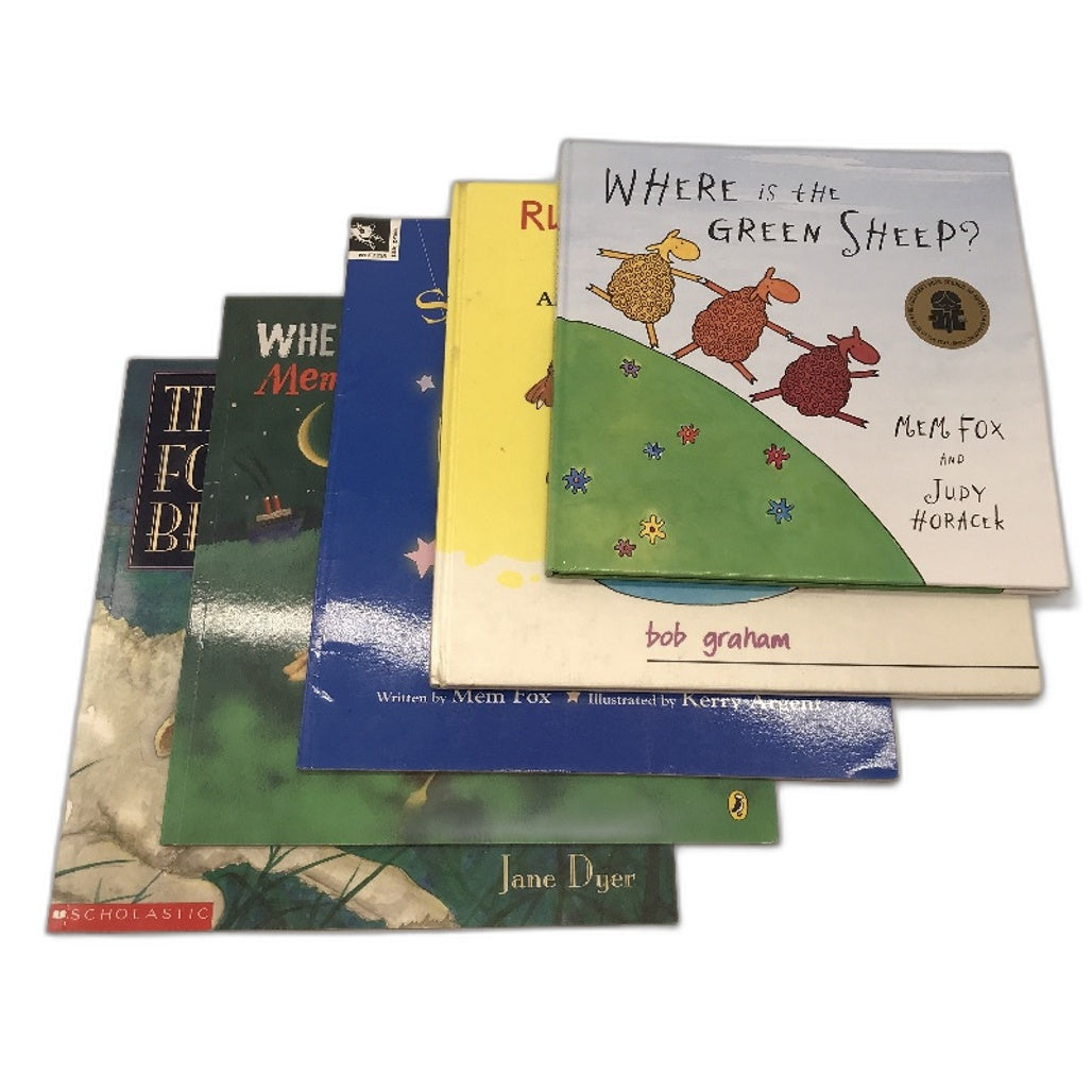 5 Pack Assorted Random Children's Story Books by Bob Graham & Mem Fox