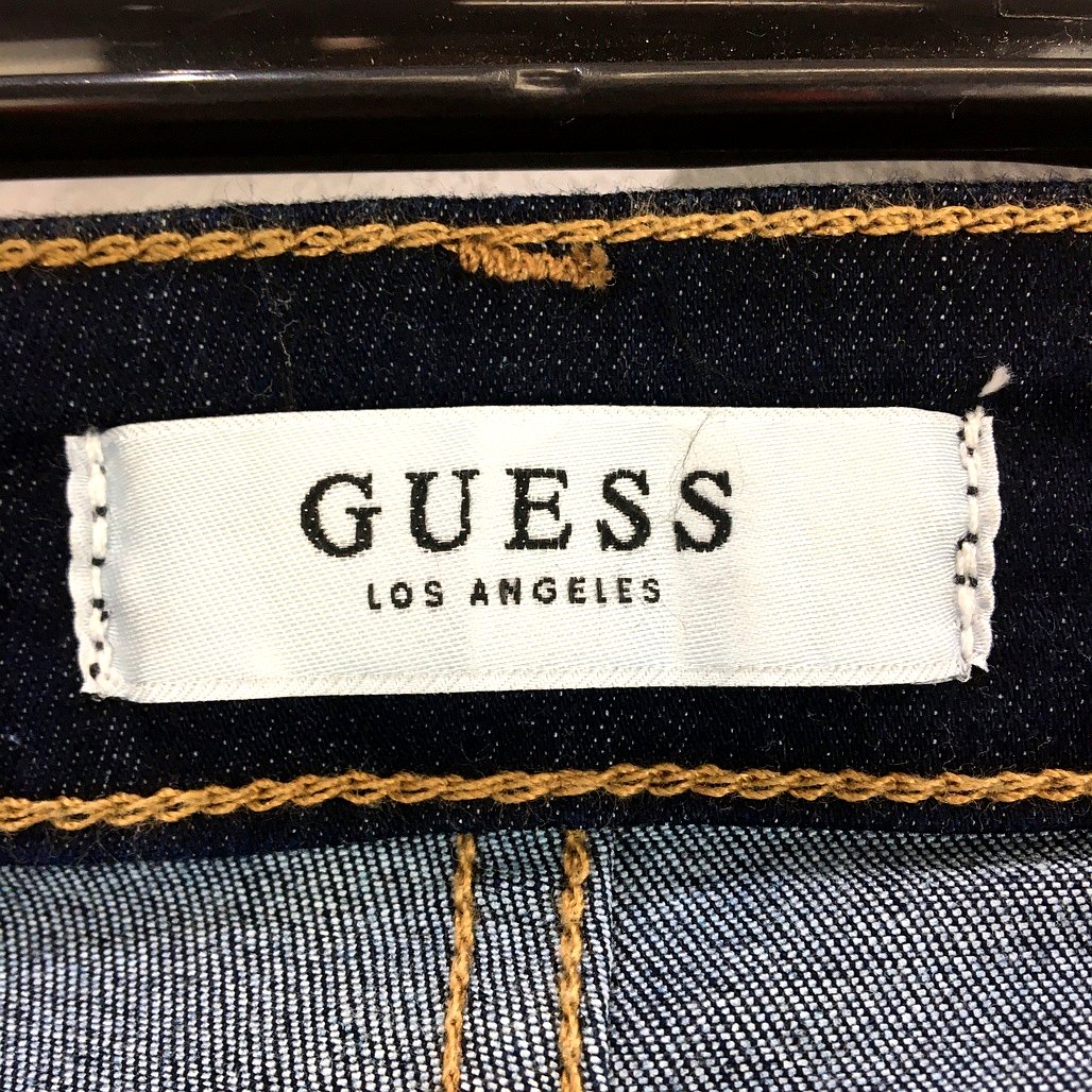 Guess Los Angeles Navy Blue Mid Rise Skinny Jeans Ladies Size US 25-UK 27