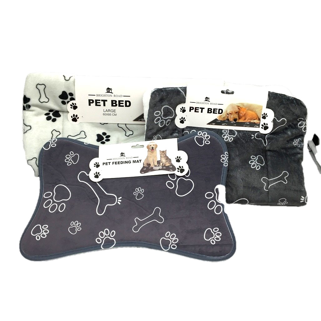 Brighton Road 3 pc Pet Feeding Mat Small & Large Mats Bundle NEW