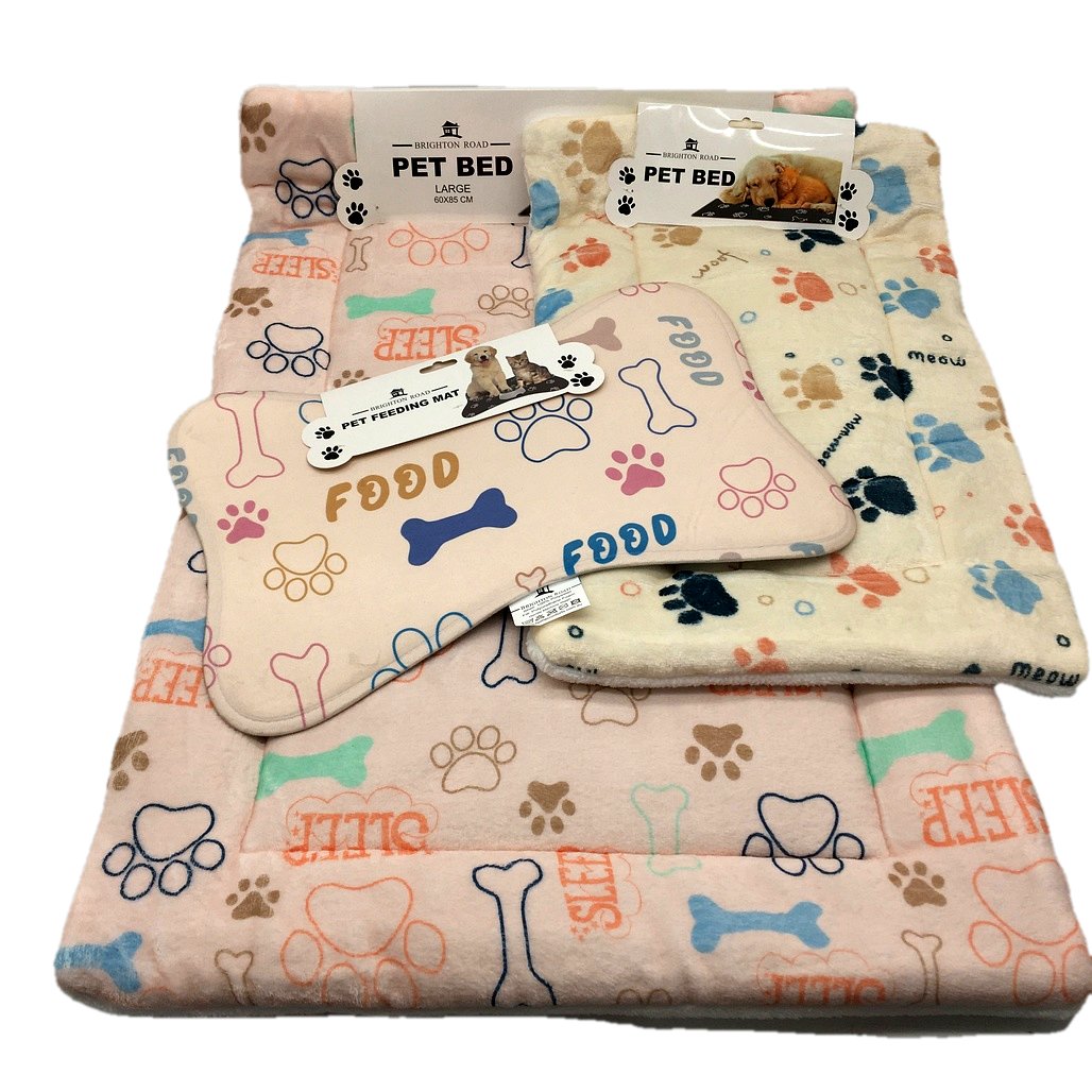 Brighton Road 3 pc Pet Feeding Mat Small & Large Mats Bundle NEW