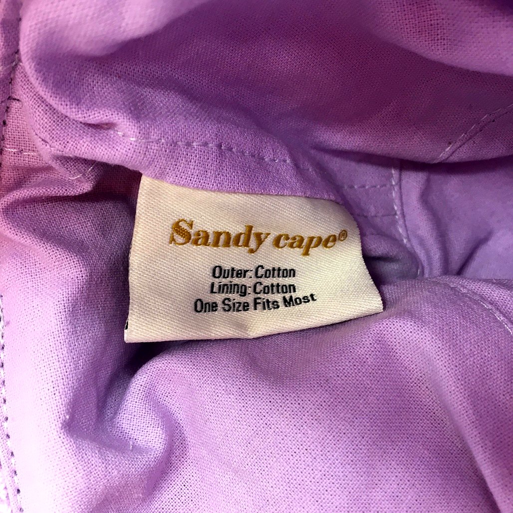 Sandy Cape Cotton Terry Purple Jacquard Beach Bag & OSFM Bucket Hat NEW