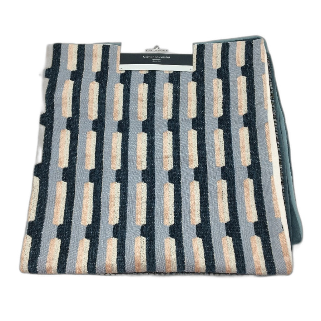 Kirkton House 3pk 45x45cm Blue Patterned Texture Cushion Covers NEW