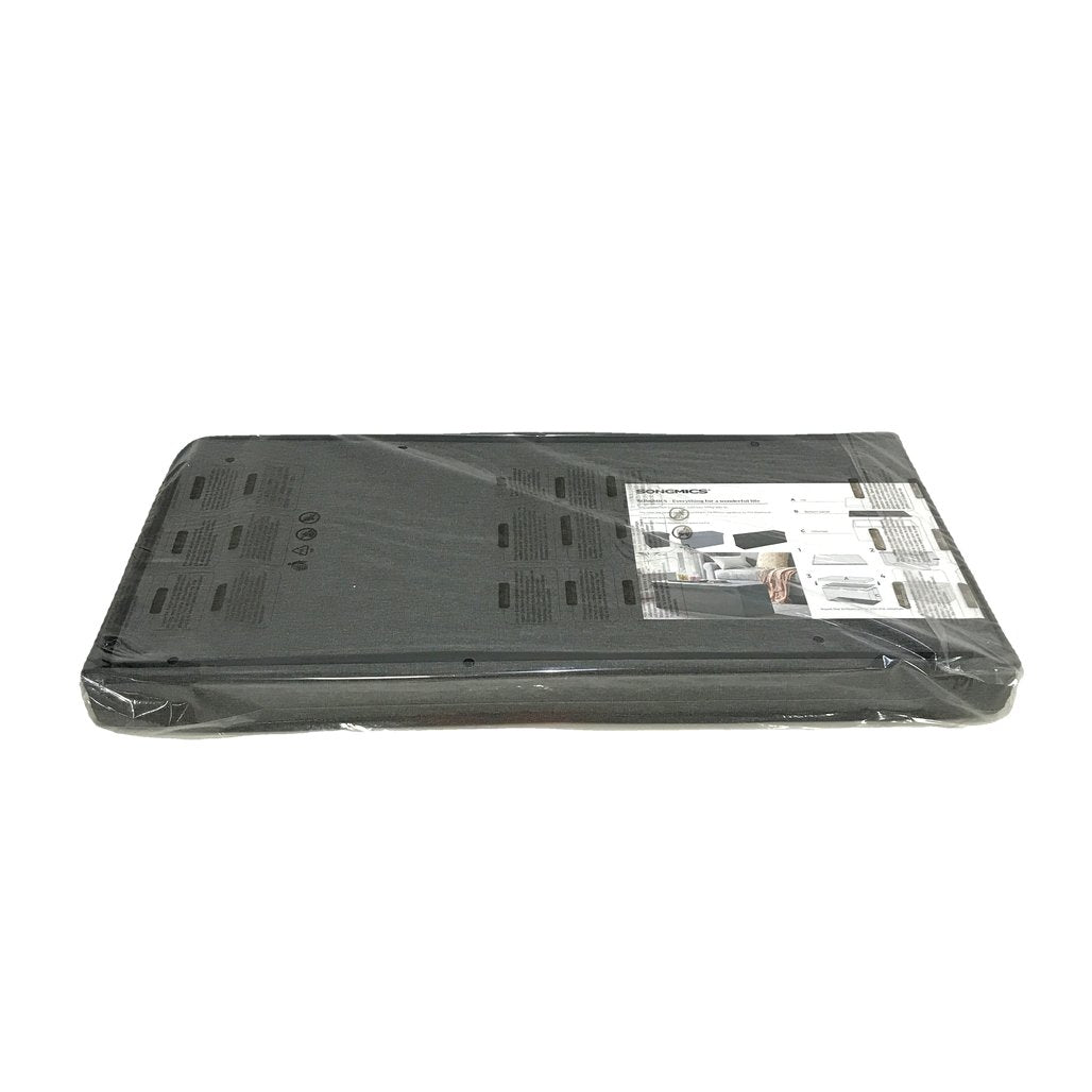 Songmics Dark Grey Storage Ottoman Sitzbank Folding Footstool Easy Assembly NEW