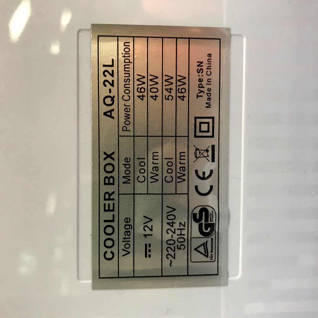 White Mini Fridge Cooler Box A0029 NEW