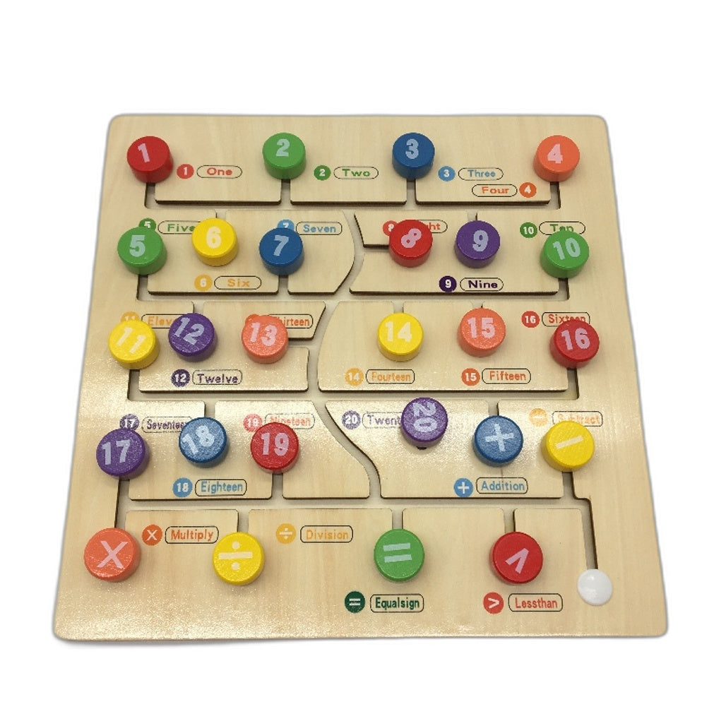 Boxiki Boxiki Kids Montessori Mathematics Board Fun Way to Learn Numbers Multicoloured - Durable & Portable NEW