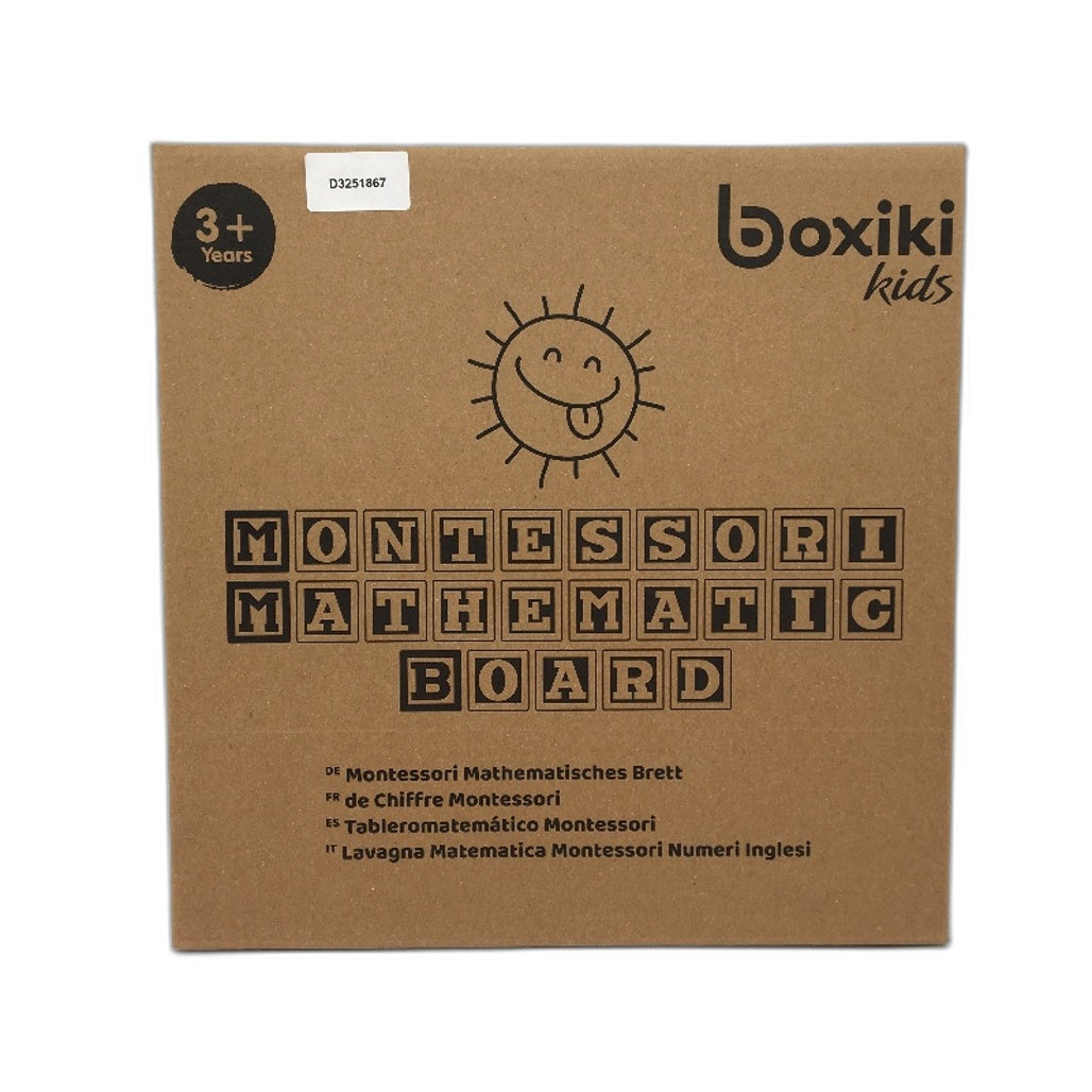 Boxiki Boxiki Kids Montessori Mathematics Board Fun Way to Learn Numbers Multicoloured - Durable & Portable NEW