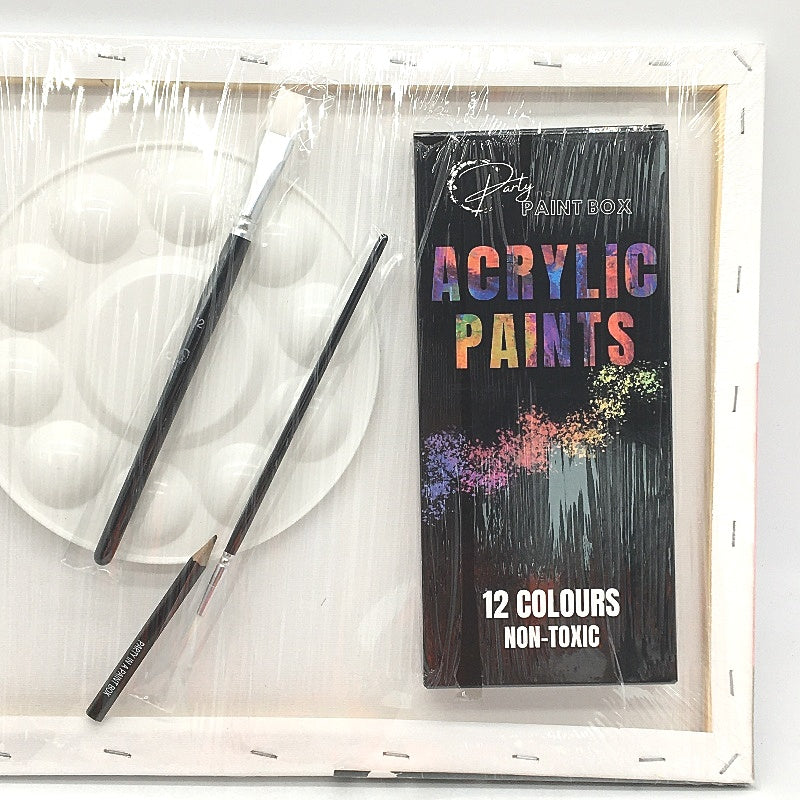 Party in a Paint Box Burst of Blossoms Painting Activity Set for Adults NEW