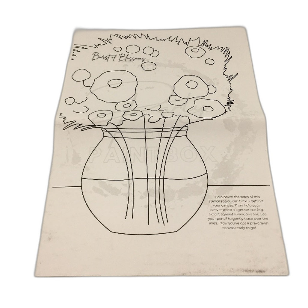 Party in a Paint Box Burst of Blossoms Painting Activity Set for Adults NEW