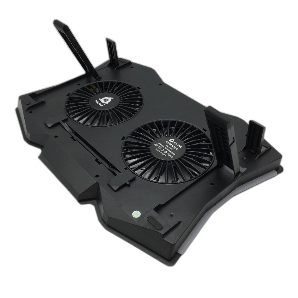 Klim Halo RGB Laptop Cooling Stand with USB Connection & LCD Display NEW