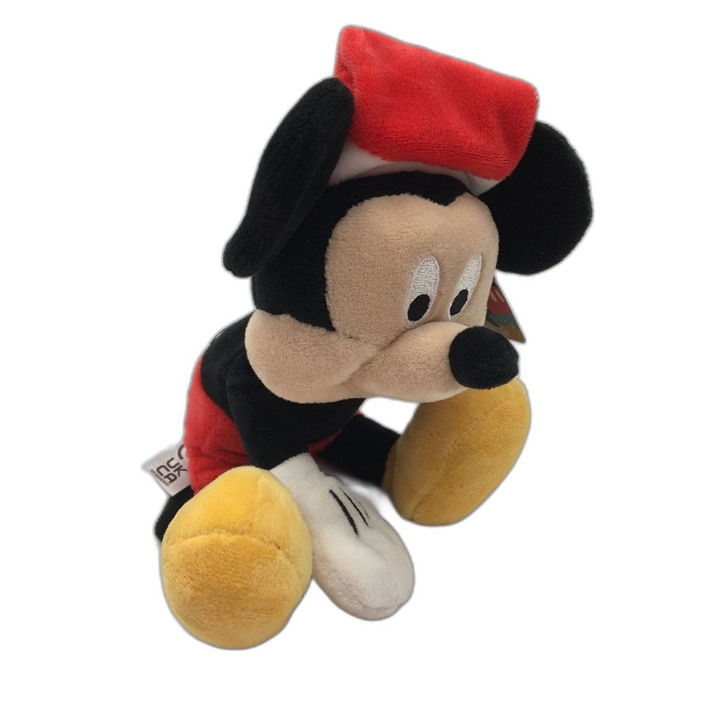 Disney Christmas Infant Knit PJ Set Sz 2 & Mickey Mouse 10 Soft Toy Bundle Multicoloured - Polyester Fibre, Polyester/Cotton Durable Design NEW