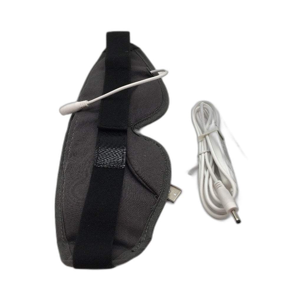 Uncn Electric Heated Cotton Grey Eye Compress Mask USB Powered DEMO
