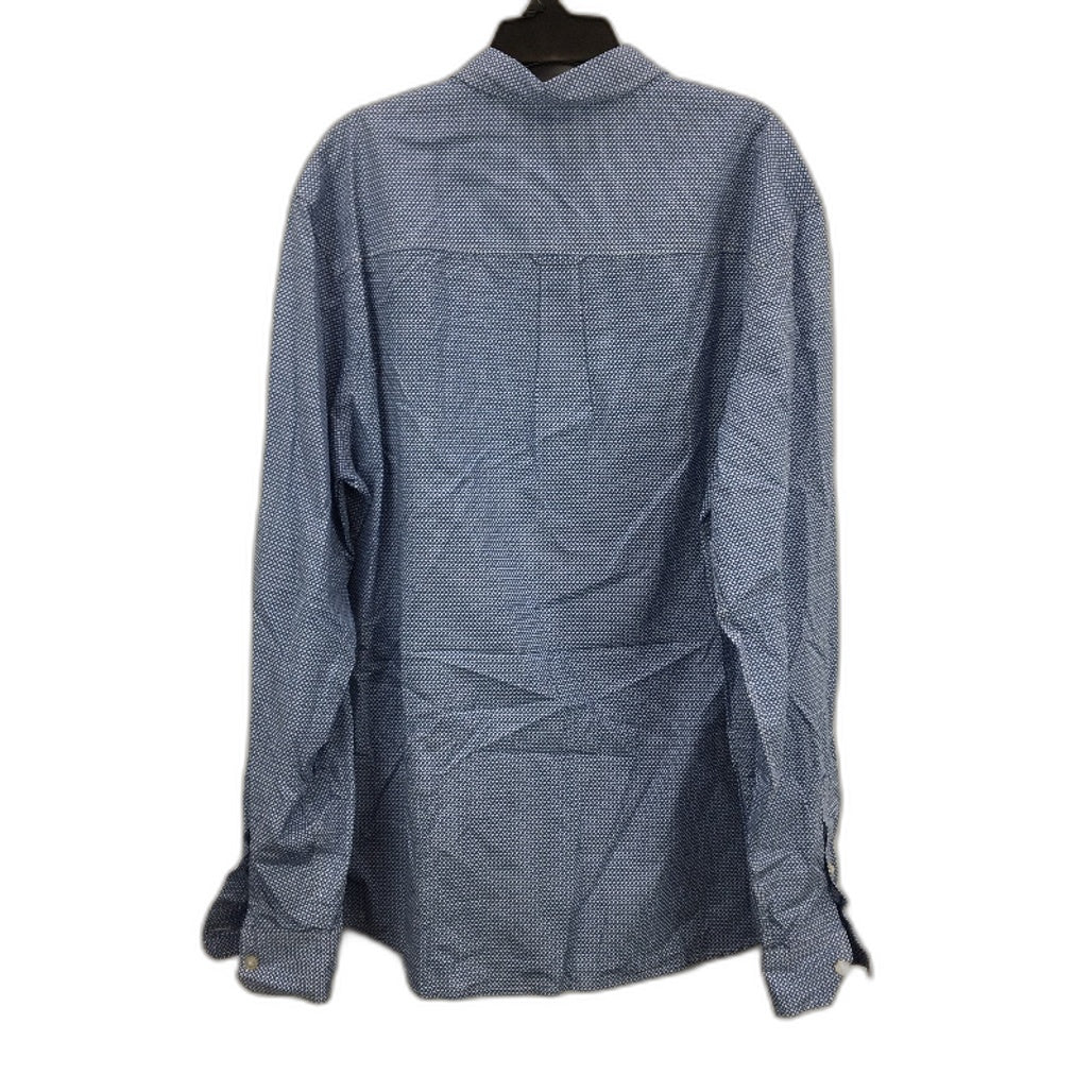 Jeanswest 2 Pack White And Blue Cotton Blend L/S Casual Shirts Mens Size L NEW