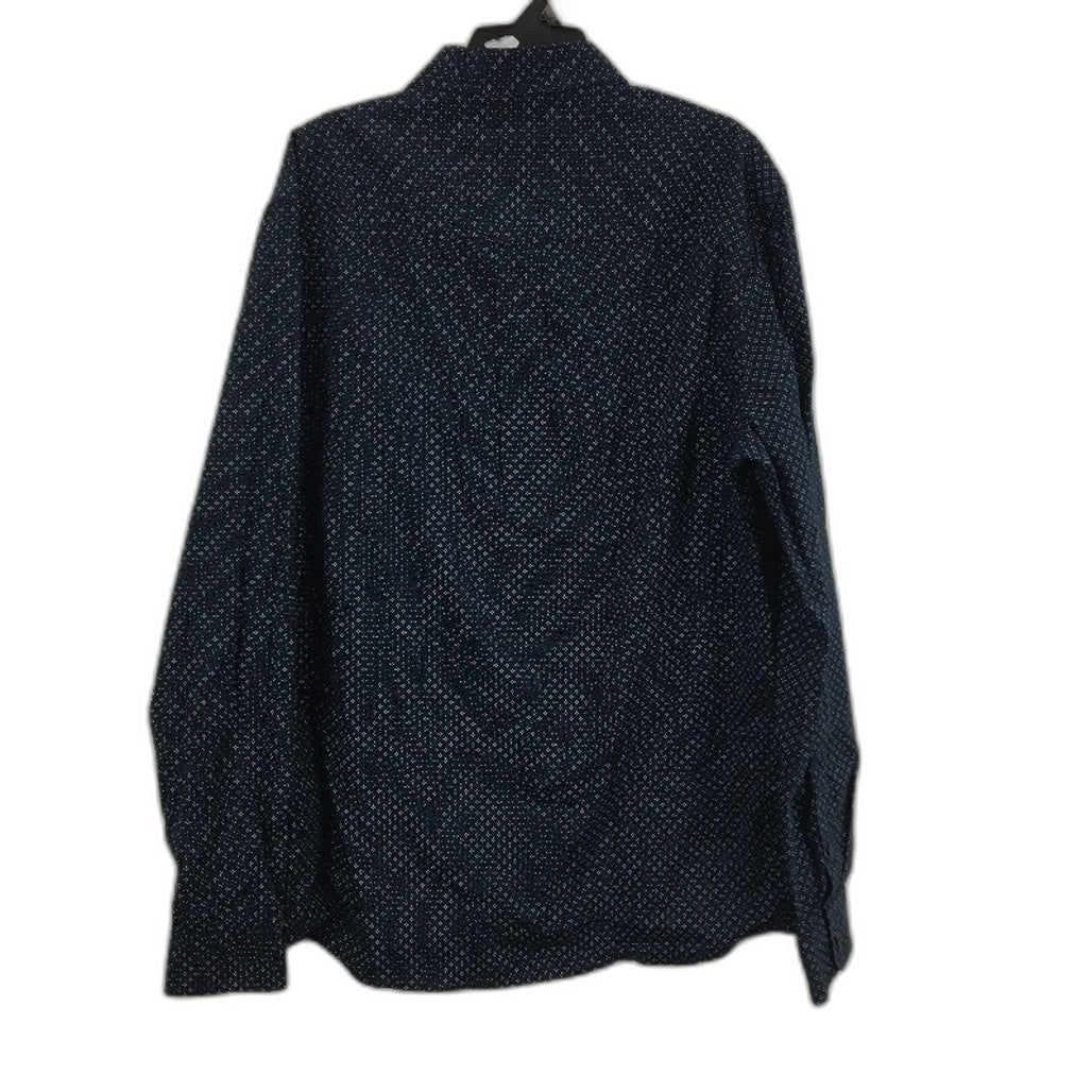 Jeanswest 2 Pack Navy Patterned 100% Cotton L/S Casual Shirts Mens Size M NEW