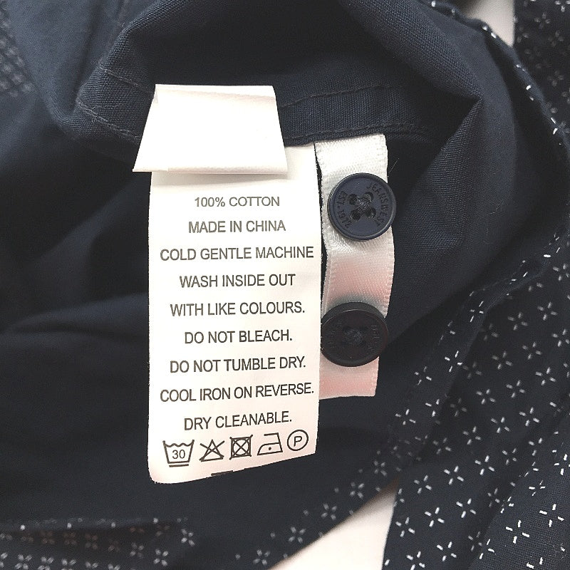 Jeanswest 2 Pack Navy Patterned 100% Cotton L/S Casual Shirts Mens Size M NEW