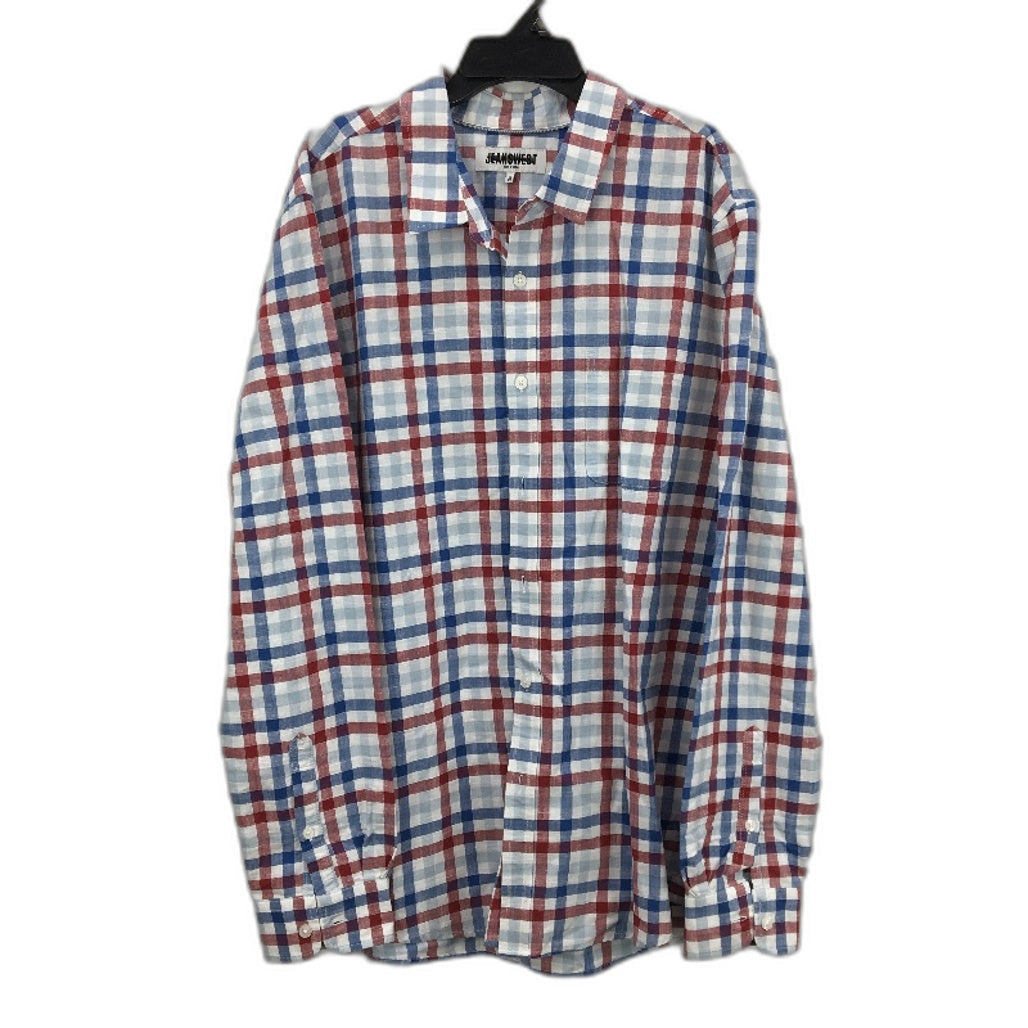 Jeanswest 2 Pack Check Patterned 100% Cotton L/S Casual Shirts Mens Size M NEW