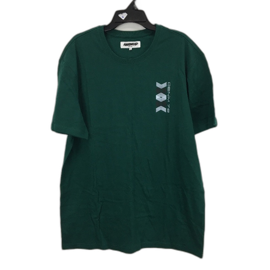 Jeanswest 2 Pack Green & Blue Printed 100% Cotton Casual T-Shirts Mens Sz M NEW