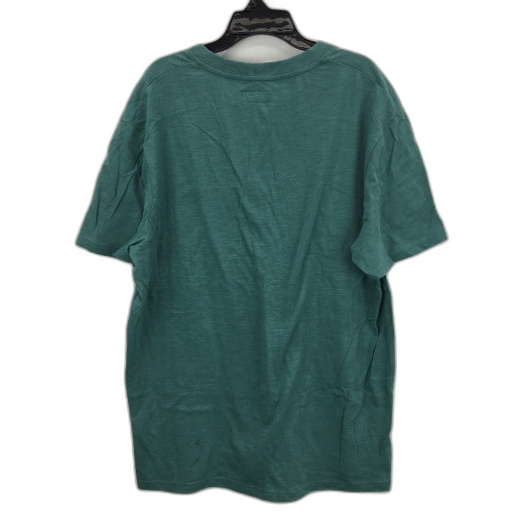Jeanswest 2 Pack Green & Grey Button Neck 100% Cotton T-Shirts Mens Sz M NEW