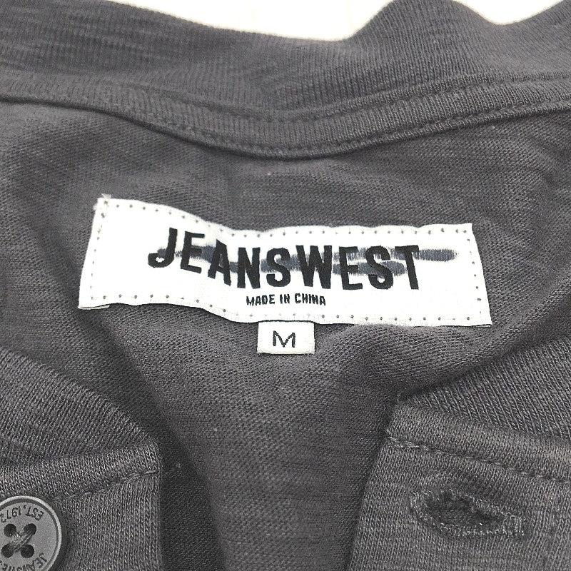 Jeanswest 2 Pack Green & Grey Button Neck 100% Cotton T-Shirts Mens Sz M NEW