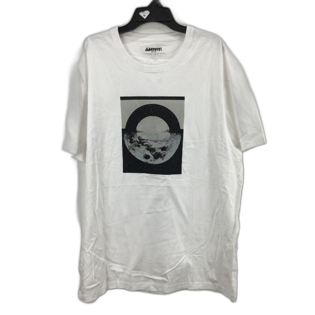 Jeanswest 2 Piece White Printed 100% Cotton Casual T-Shirts Mens Size L NEW
