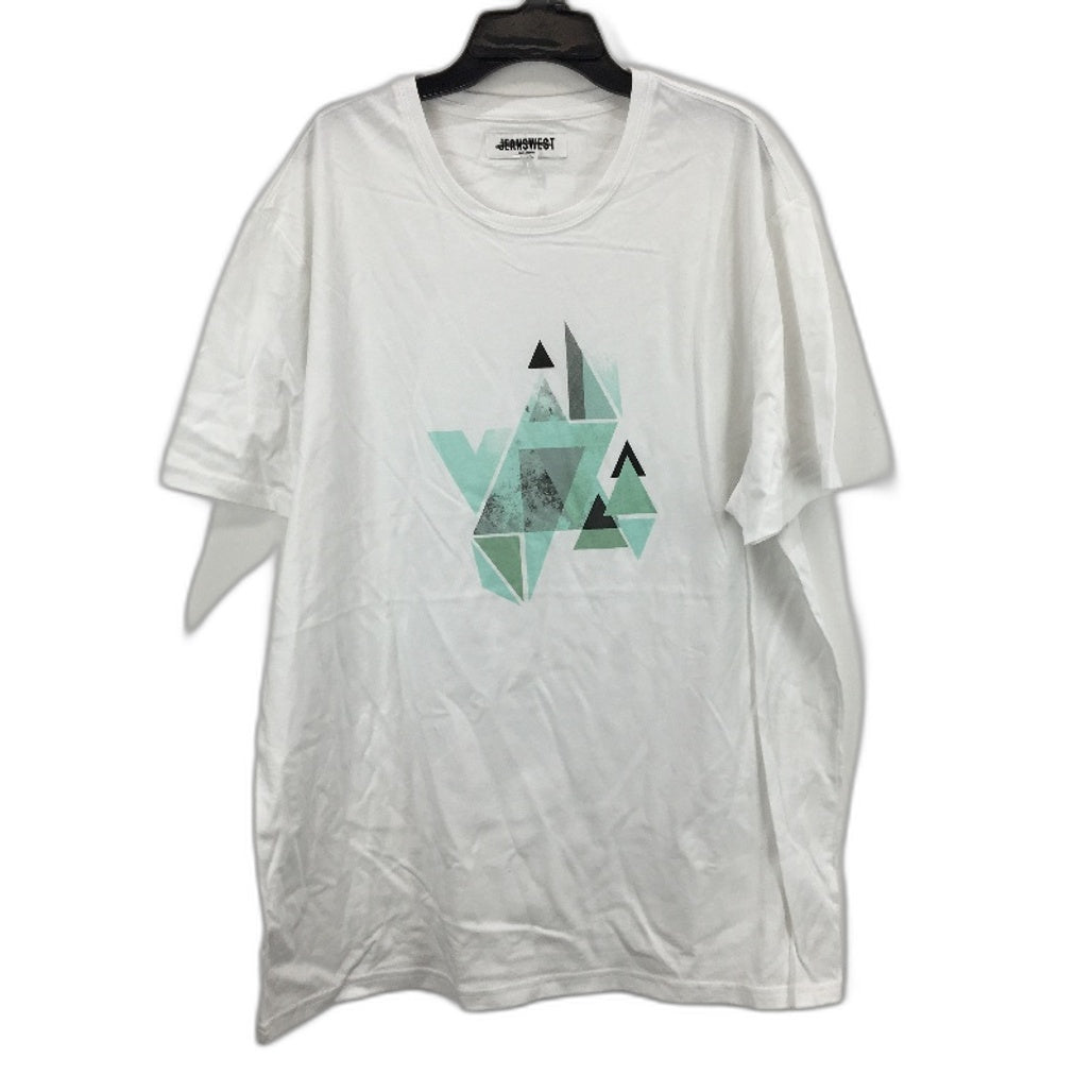 Jeanswest 2 Piece White Printed 100% Cotton Casual T-Shirts Mens Size L NEW