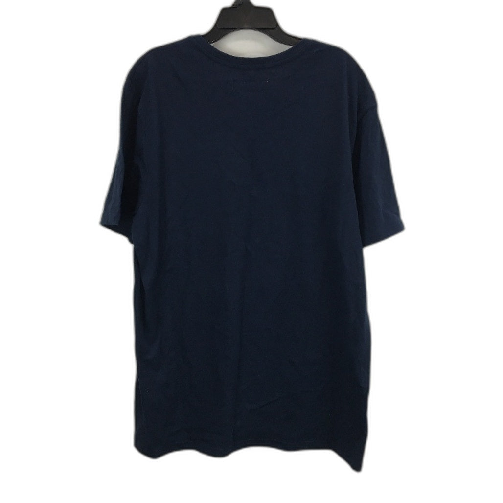 Jeanswest 2 Piece Navy Blue Printed 100% Cotton Casual T-Shirts Mens Size L NEW