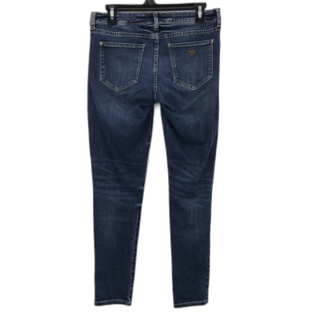 Guess High Rise Skinny Blue Wash Denim Jeans Ladies Size 27