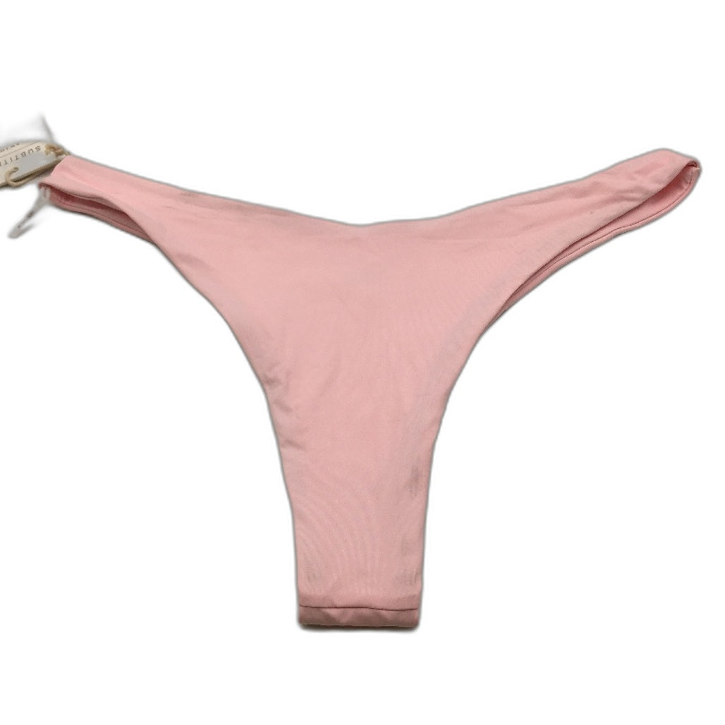 Subtitled Baby Pink Cute Swim Bikini Bottom Cheeky Style Ladies Size XL NEW