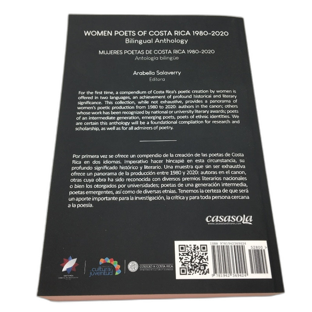 Woman Poets Of Costa Rica 1980-2020 Bilingual Anthology- Arabella Salaverry NEW