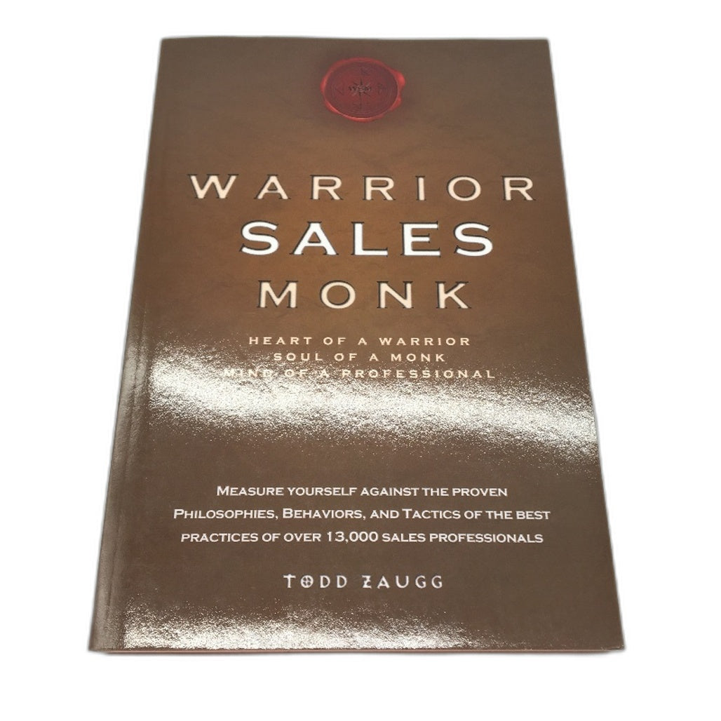 Warrior Sales Monk Sales Professional Self Help Book by Todd Zaugg NEW