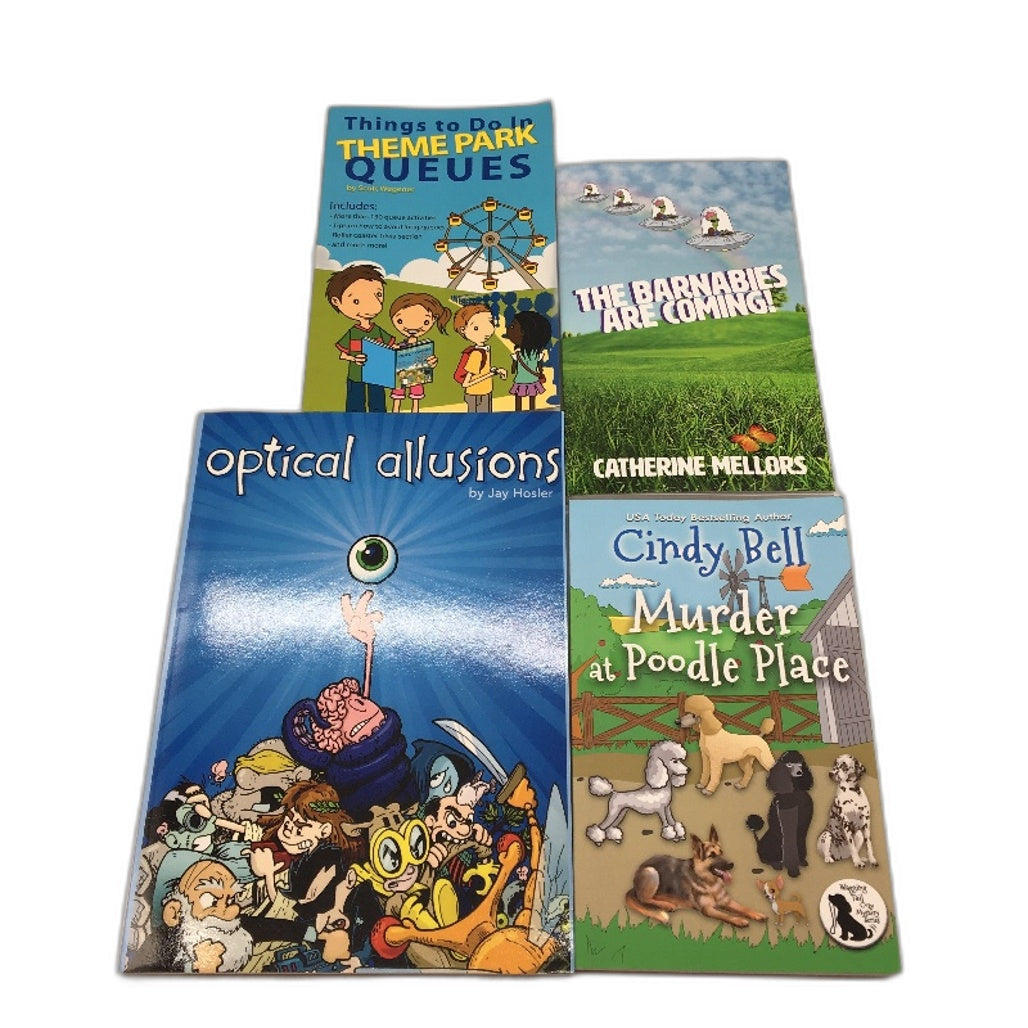 Pack Of 4 Assorted Teen Books Inc Murder At Poodle Pallace by Mixed Authors NEW