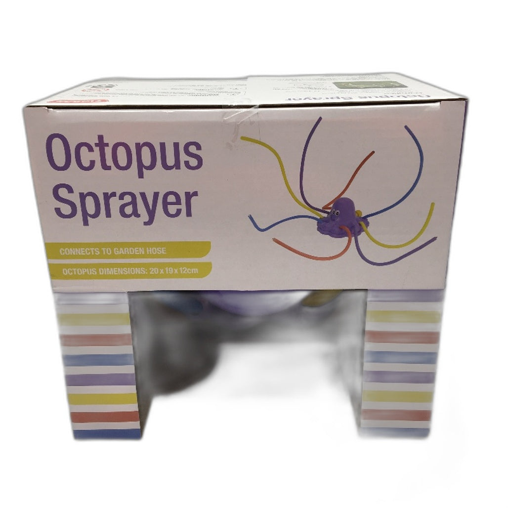 Findon Octopus Sprayer Water Toy & Bestway Splash n Hoop Pool Toy Bundle Multicoloured - Durable & Lightweight NEW