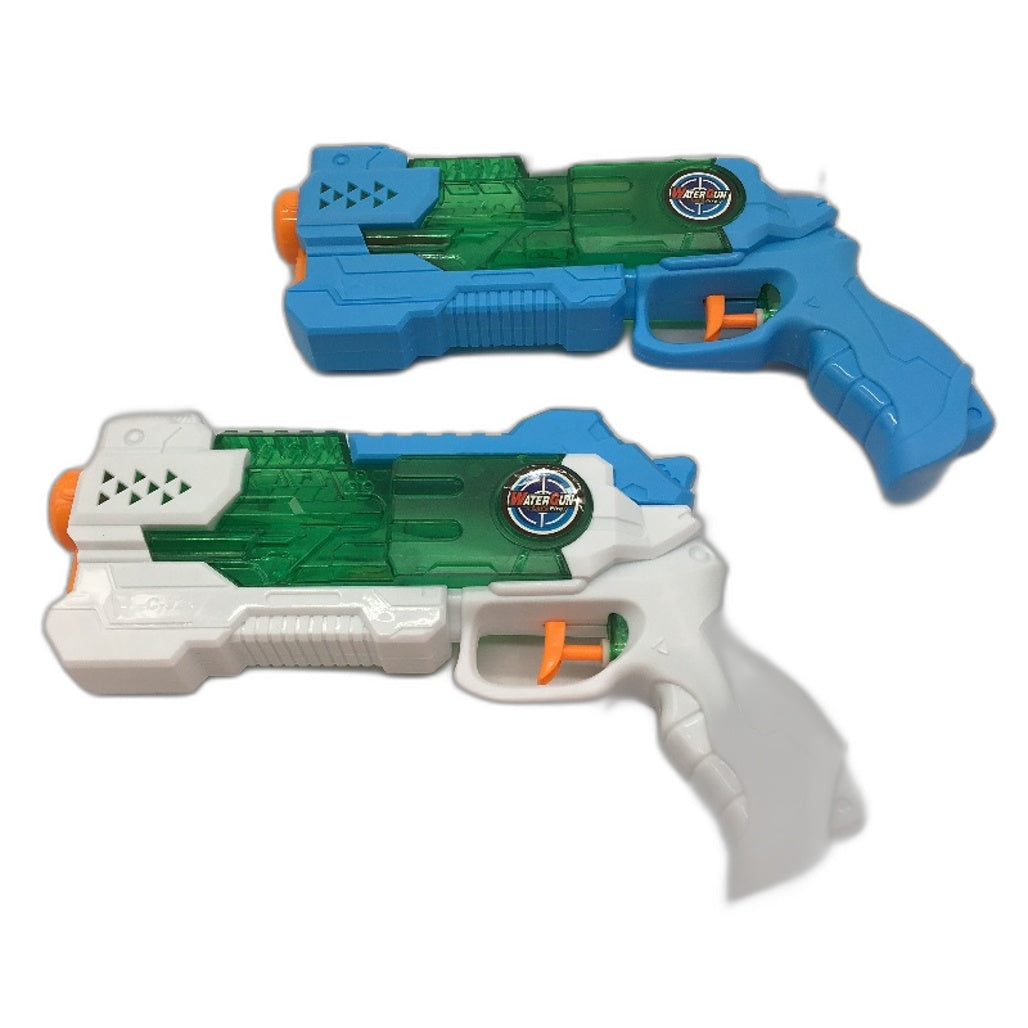 Blue & White Water Gun 2 Pack For Ages 3 Plus Years Beach & Pool Fun - Durable & Lightweight Findon