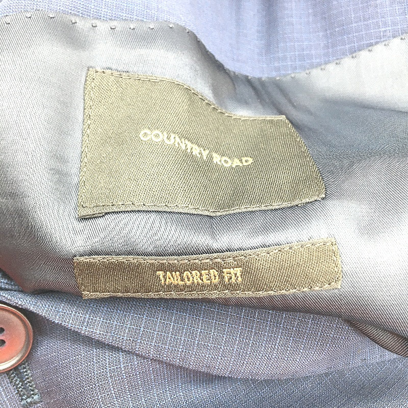 Country Road Tailored Fit Blazer Single Breasted Subtle Checkered Design