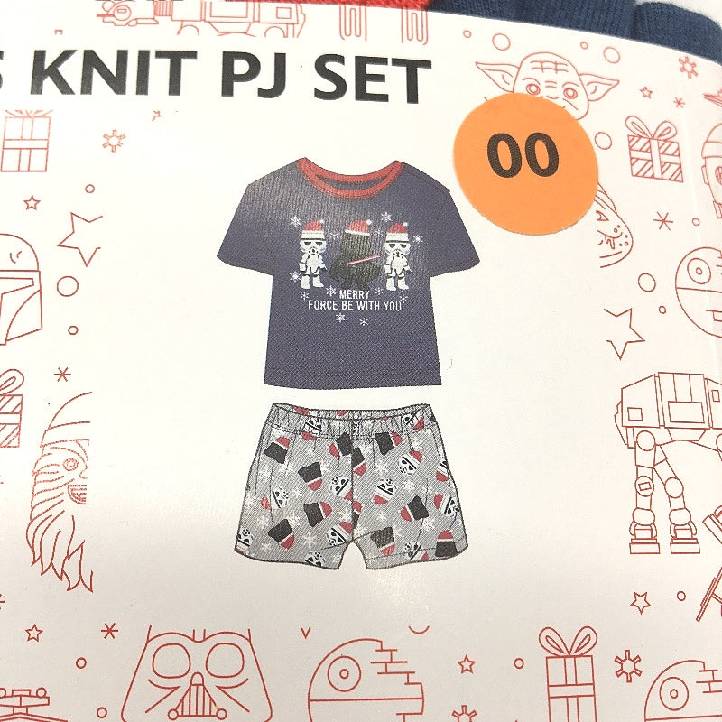 Star Wars Christmas Darth Vader & Stormtroopers Infants' Navy PJ Set Size 00 NEW