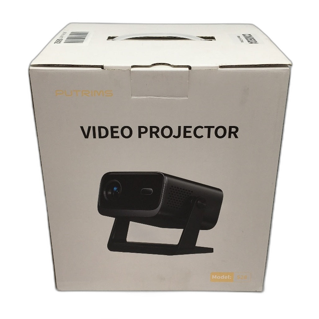 Putrims S28 Electric Focus, Multi-Connection Home Projector with Stand DEMO