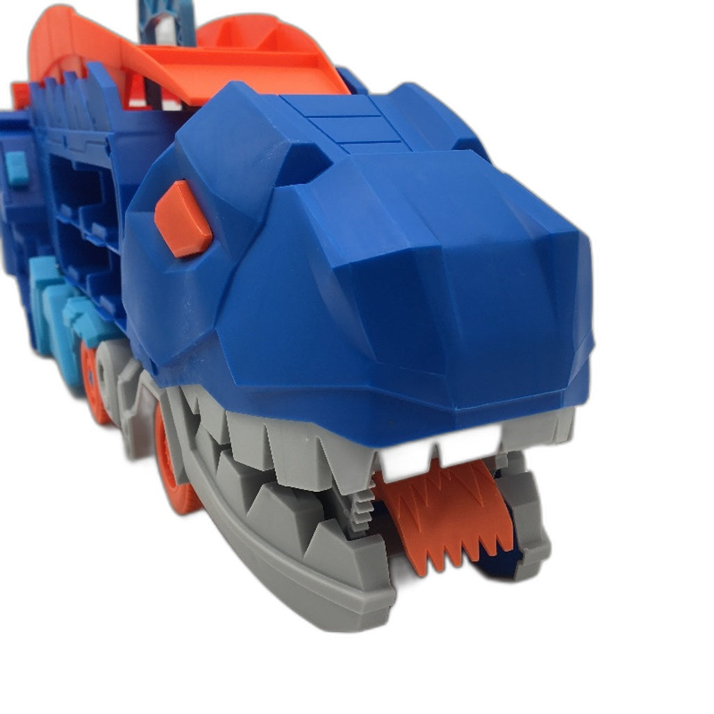 Dinosaur Deformation Portable Devouring Track 8 Mini Racing Cars Ages 3 Yrs Multicoloured - Durable & Lightweight NEW